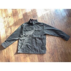 The North Face Plaid Fleece Full Zip Jacket Men's XXL Vintage Tweed